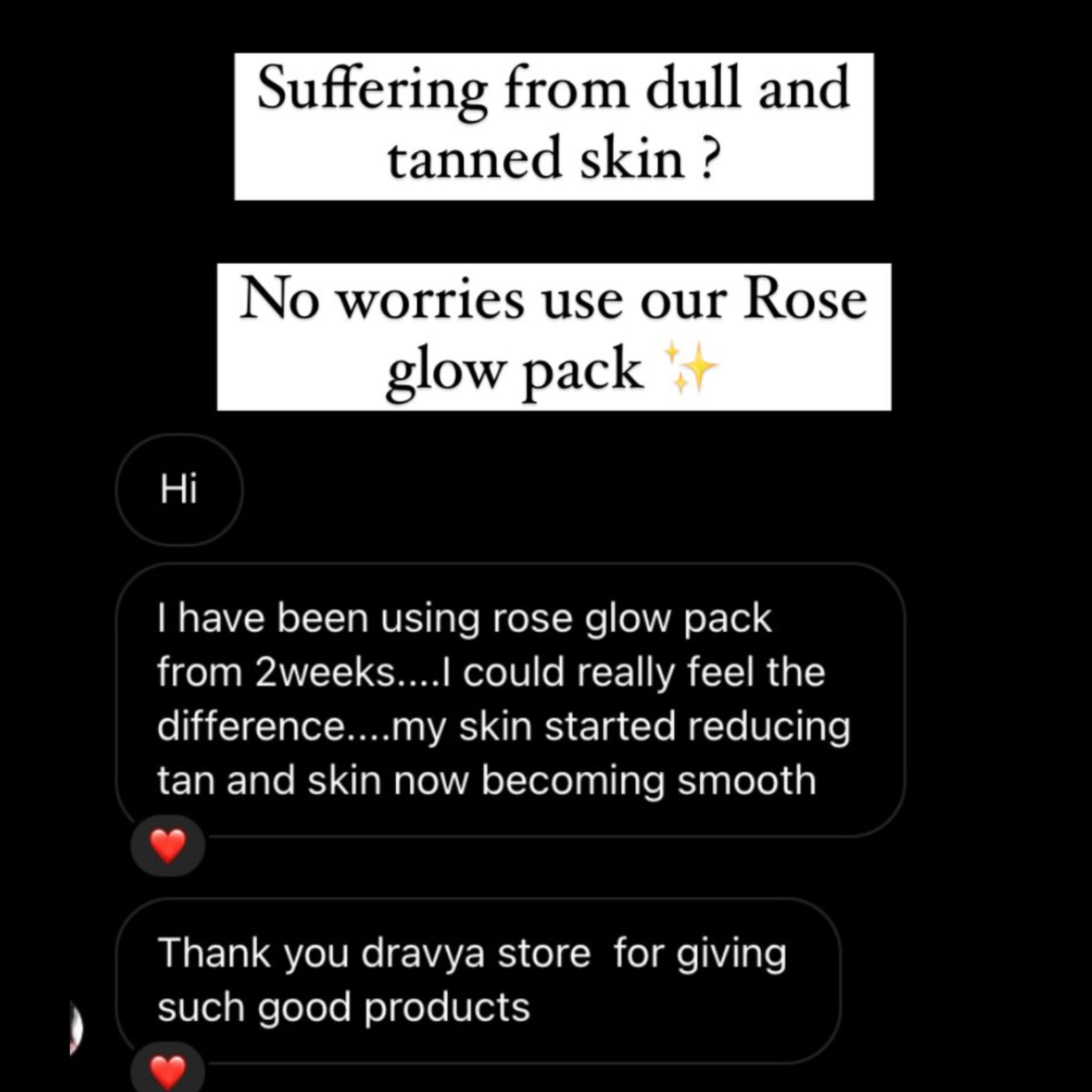 ⁠Rose brightening Face pack - For instant brightness