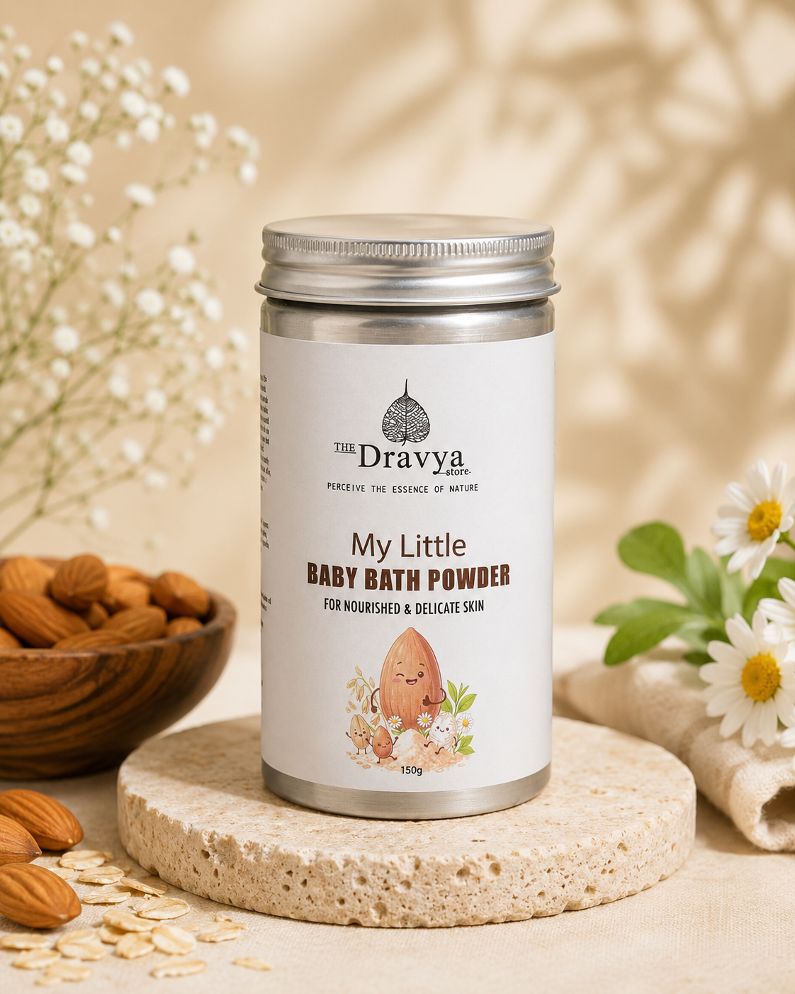 Ayurvedic Baby bath powder - Soap-Free Cleanser • Softens & Refreshes |Made with Natural Herbs & Grains
