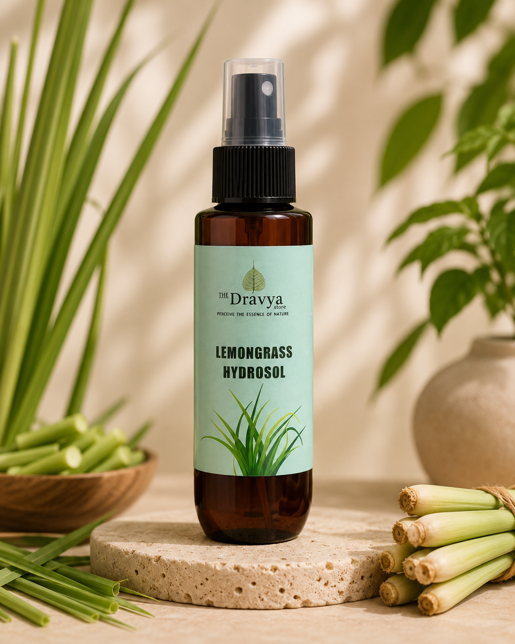 Pure Lemongrass Hydrosol – Refresh • Purify • Tone |Balances Oil • Tightens Pores • Refreshes Naturally