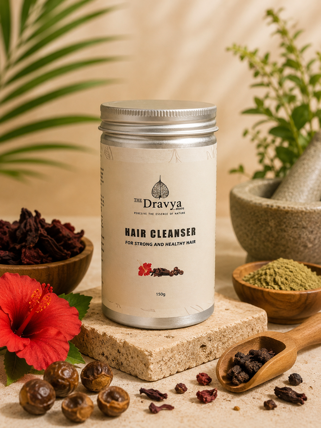 Ayurvedic Hair Cleanser - Enriched with Hibiscus, Amla, Neem