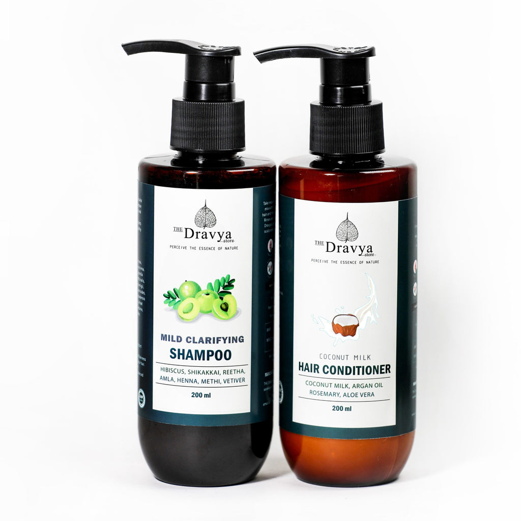 ⁠Ayurvedic hair shampoo and conditioner combo - for daily use -suitable for all hair types