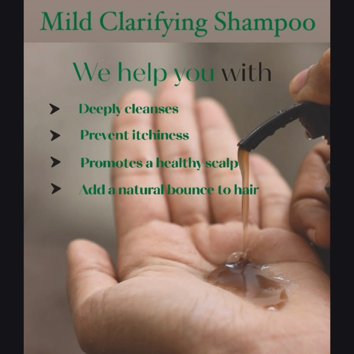 Mild Herbal Clarifying Hair Shampoo
