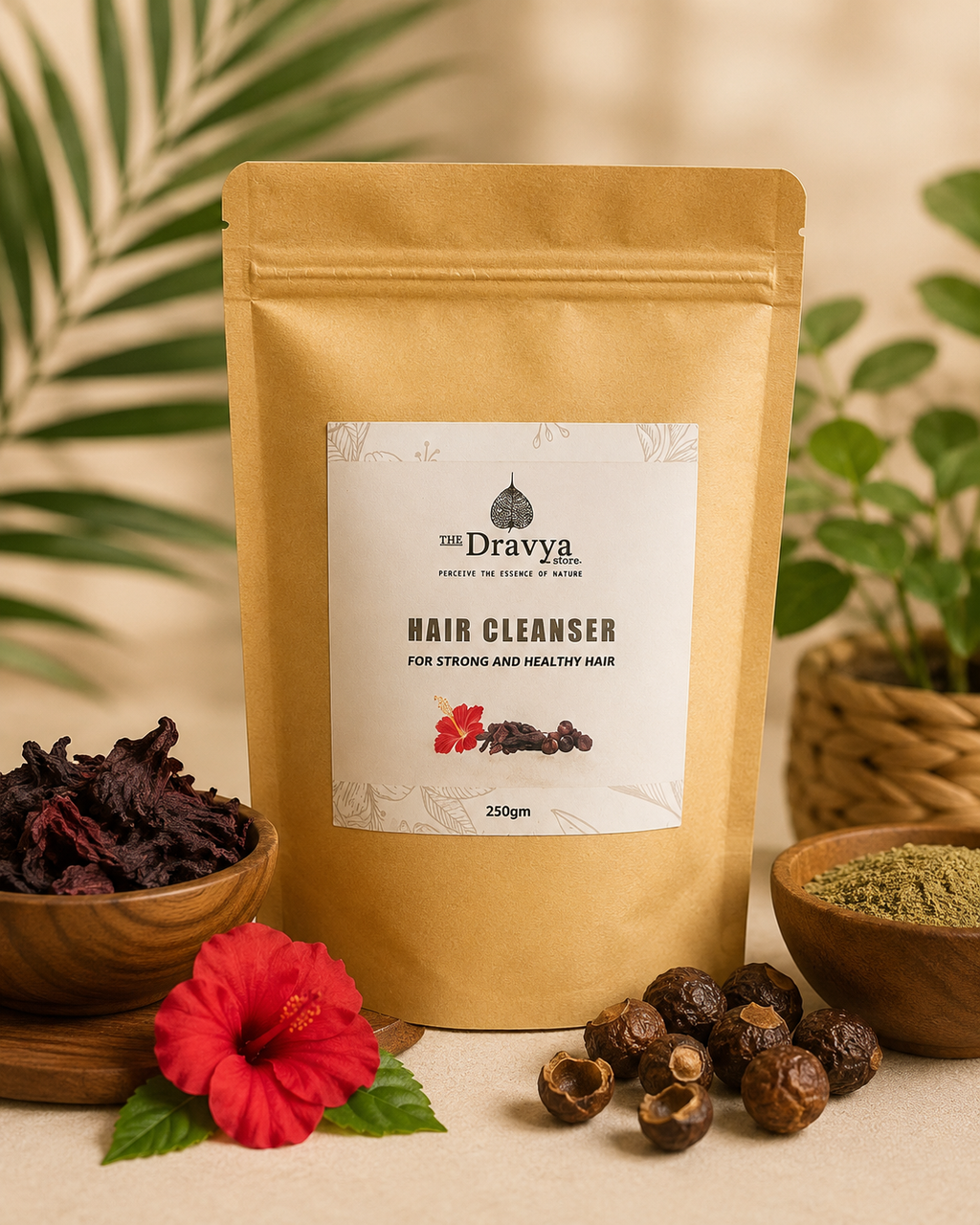 Ayurvedic Hair Cleanser - Enriched with Hibiscus, Amla, Neem