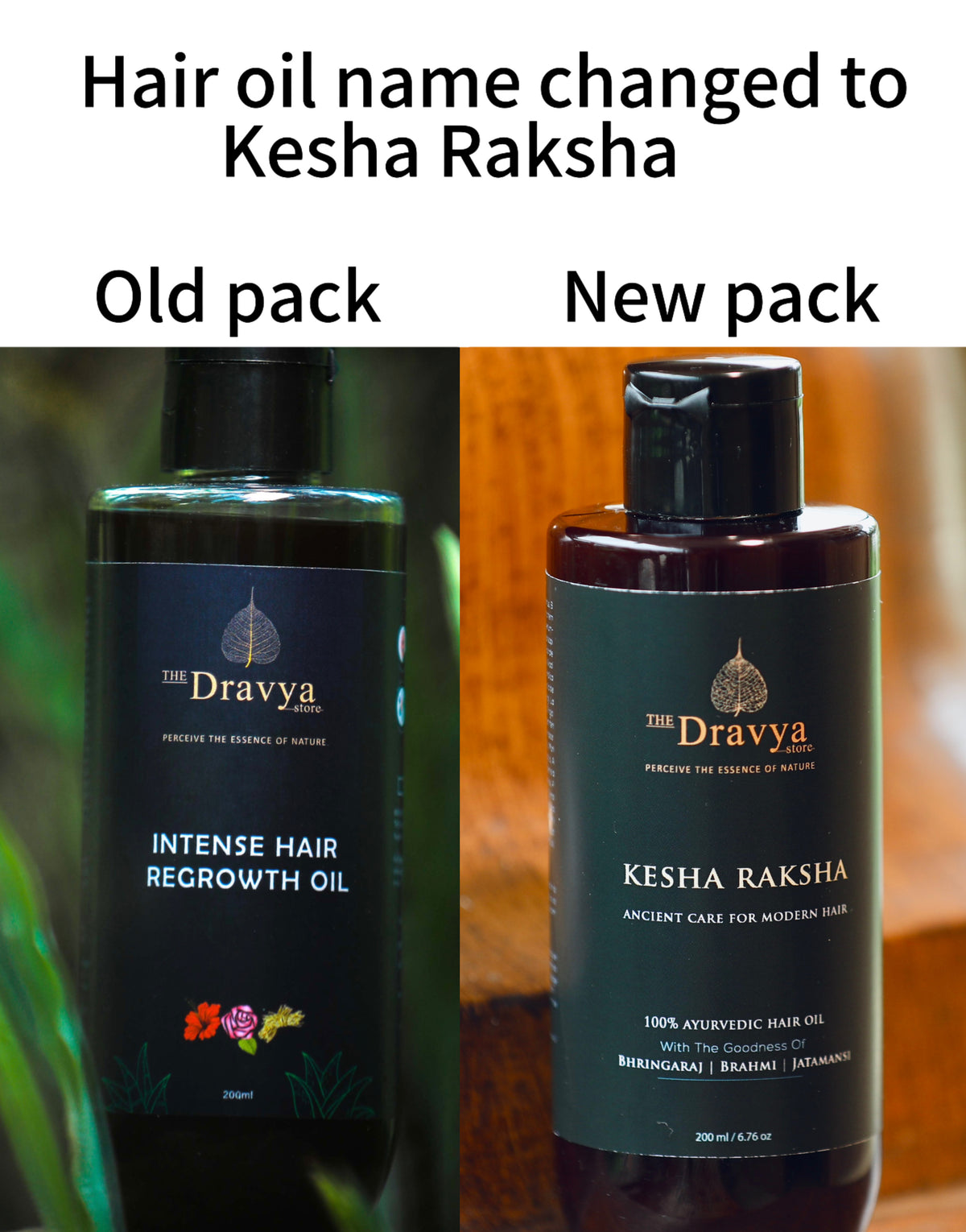 DRAVYA™ Kesha Raksha _
49-Herb Ayurvedic Hair Revival Oil