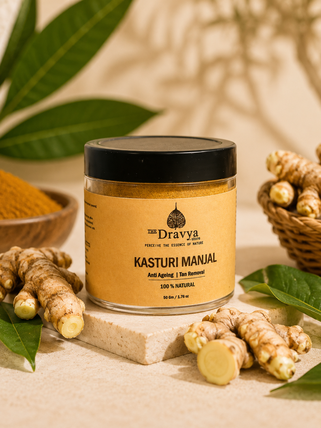 ⁠Pure Kasturi Manjal – Skin Brightening & Purifying | Natural Glow • Detox • Radiance |For a Naturally Radiant Complexion