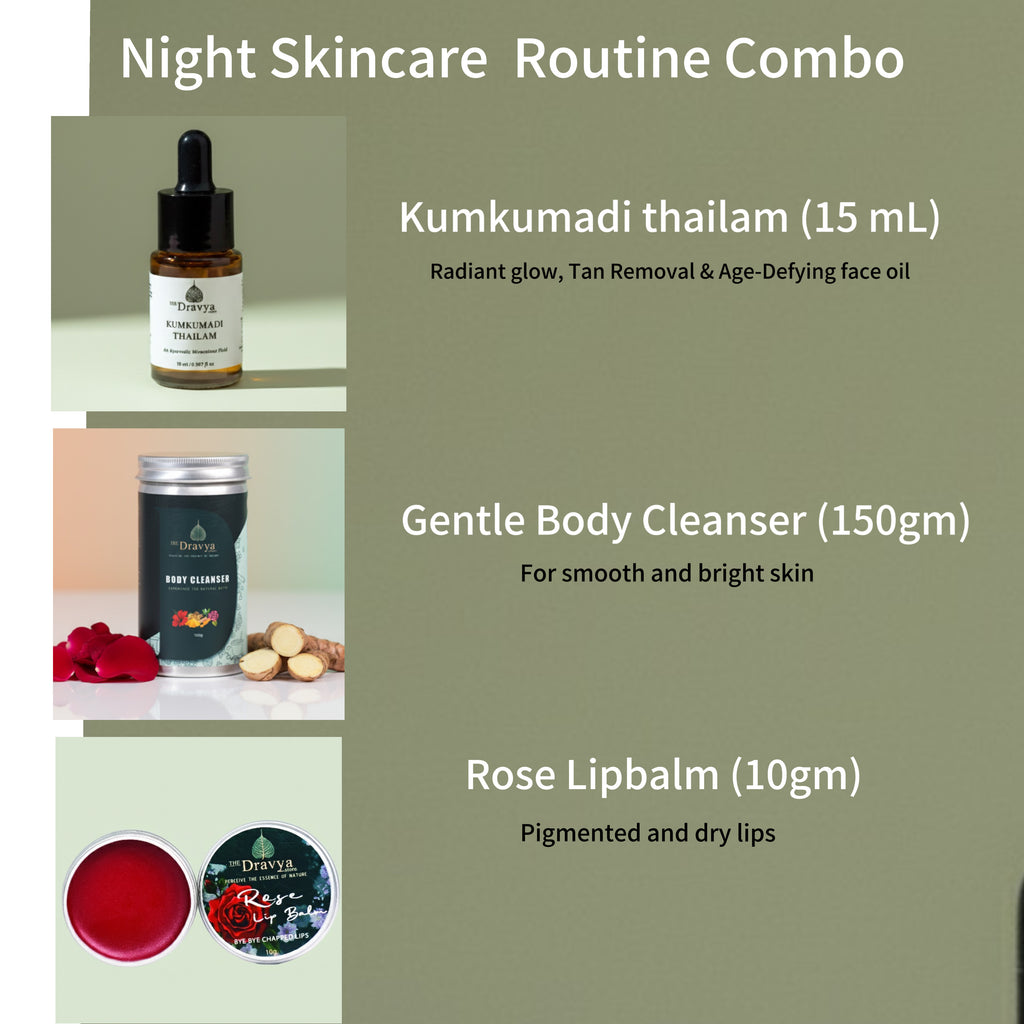 ⁠Night time Radiance Ritual – Kumkumadi & Care Combo