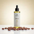 100 % pure wood pressed jojoba oil |Rich in Vitamin E & Antioxidants |Balances Scalp • Adds Natural Shine