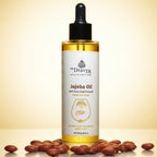 100 % pure wood pressed jojoba oil |Rich in Vitamin E & Antioxidants |Balances Scalp • Adds Natural Shine