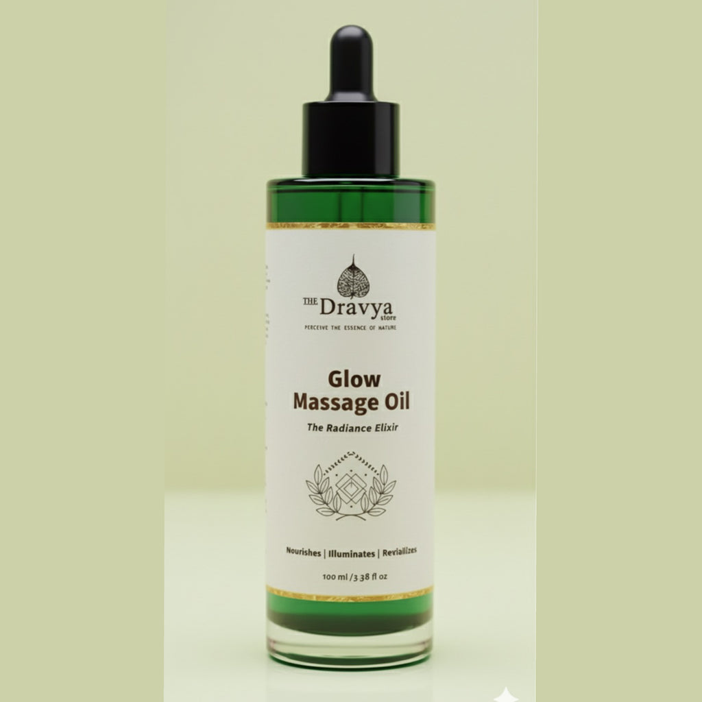 ⁠Intense glow body massage oil - for glowing skin - enriched with cow milk , manjistha , yastimadhu,