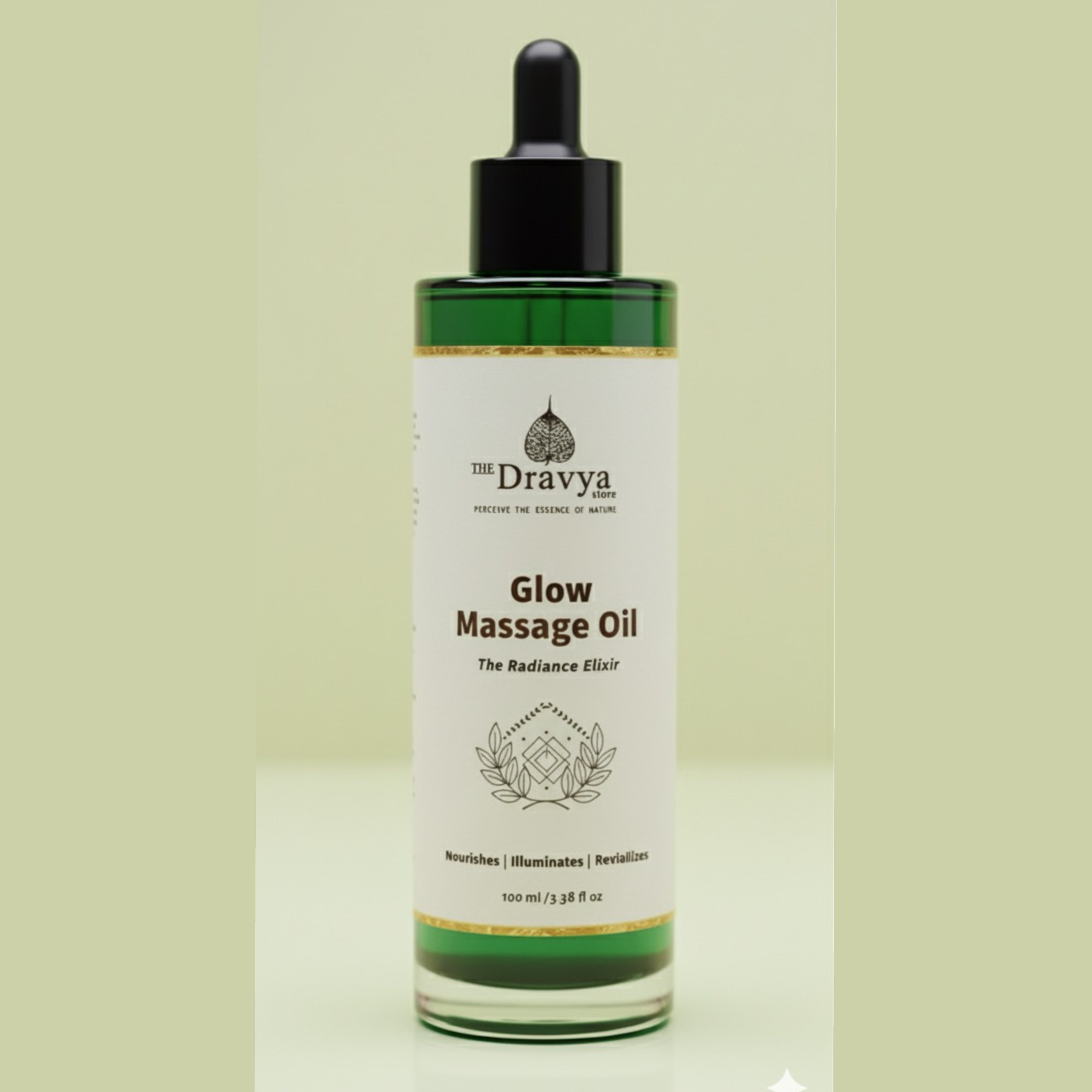 ⁠Intense glow body massage oil - for glowing skin - enriched with cow milk , manjistha , yastimadhu,