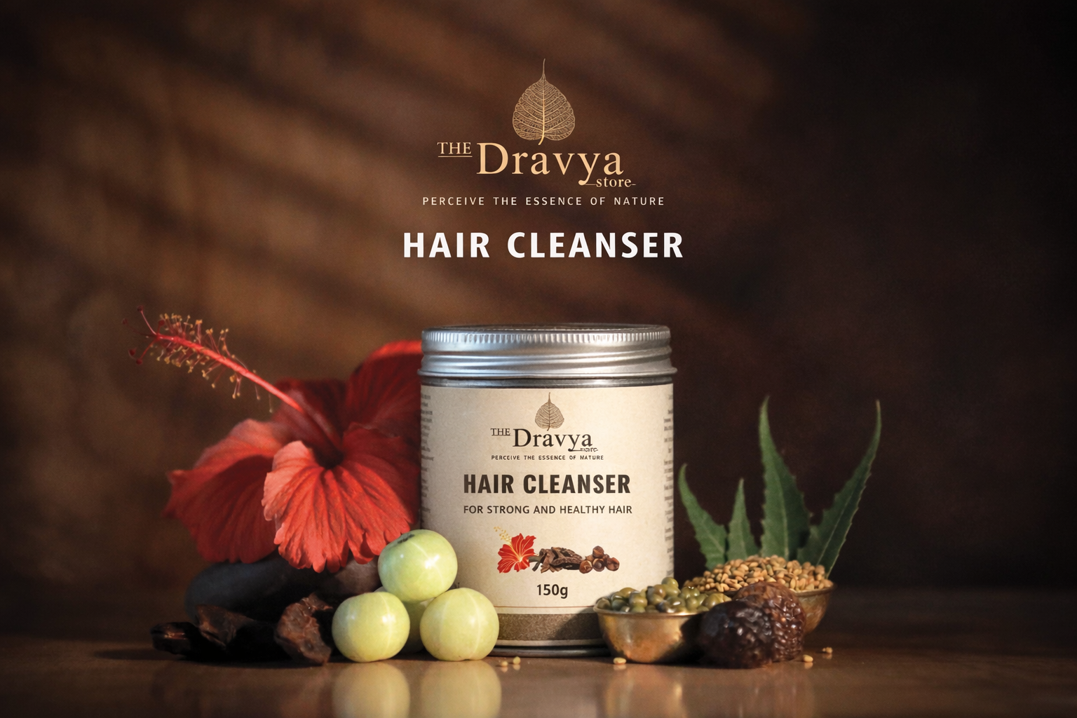 Ayurvedic Hair Cleanser - Enriched with Hibiscus, Amla, Neem