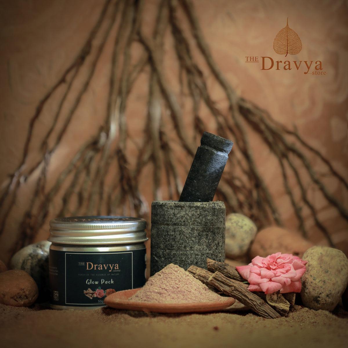 ⁠Rose brightening Face pack - For instant brightness