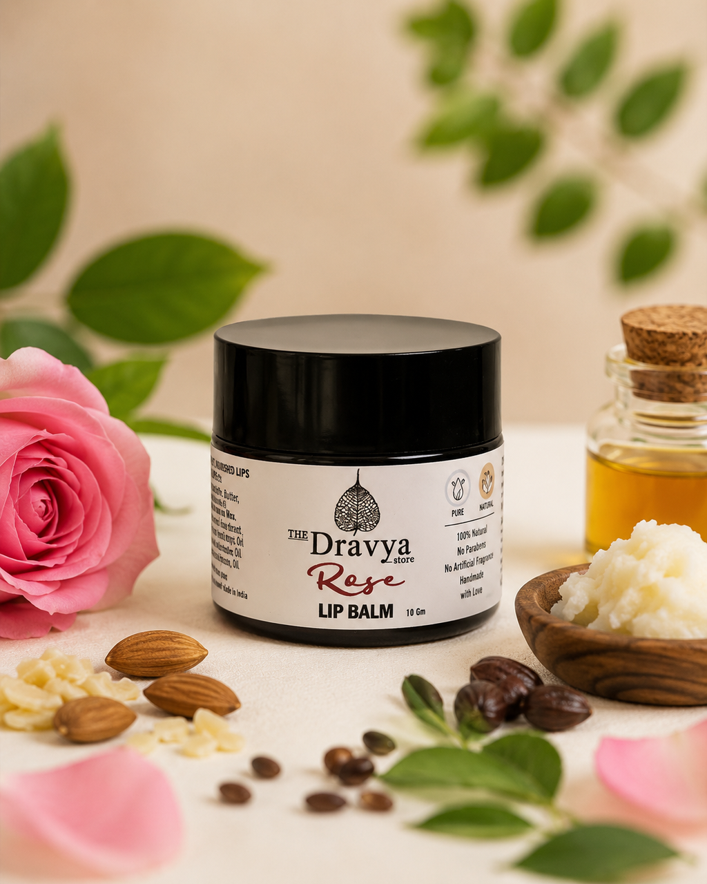 Rose Lip Balm - pigmented and dry lips